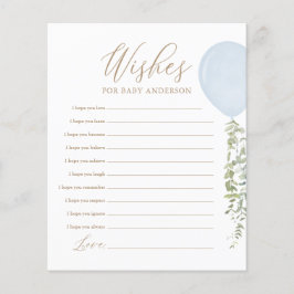 赤ちゃん青バルーン赤ちゃんシャワーゲームのご希望