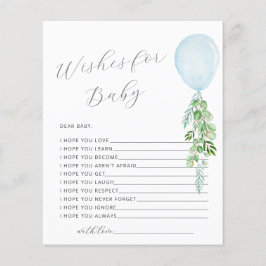 赤ちゃん青バルーン赤ちゃんシャワーゲームのご希望