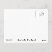 赤ちゃん青フクロウ1葉書 ポストカード (裏面)