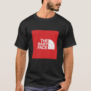 赤ちゃん顔|おもしろアウトドアブランドのパロディTシャツ Tシャツ