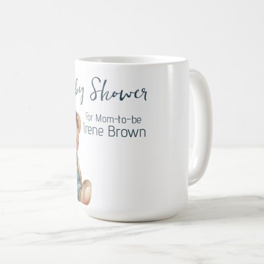 赤ちゃん魅力的シャワーのパーソナライズされたマグカップ コーヒーマグカップ (正面右)