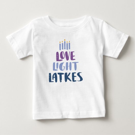 赤ちゃん ハヌカ ベビーTシャツ (正面)