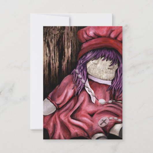 赤ちゃん。ベビー人形。 招待状 (正面)