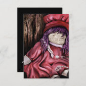 赤ちゃん。ベビー人形。 招待状 (正面/裏面)