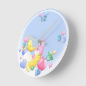 赤ちゃん ラウンド壁時計 (傾斜)