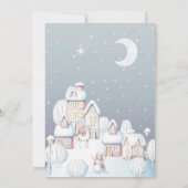 赤ちゃん 外は寒いです 赤ちゃんシャワーのご案内 招待状 (裏面)