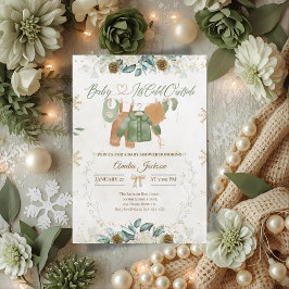 赤ちゃん 外は寒いよ ベイビーシャワーのご招待 招待状