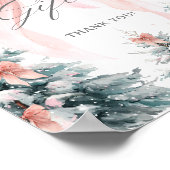 赤ちゃん 外は寒いよ 冬の赤ちゃんカードとギフト ポスター (角)