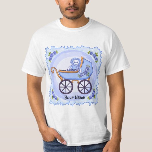 赤ちゃん 男の子 ソックモンキー バギー Tシャツ (正面)
