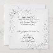 赤ちゃん 男の子 女の子 白い 洗礼 クロス 2 招待状 (裏面)