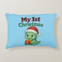 赤ちゃん 男の子 私の1st クリスマス ディノ アクセントクッション
