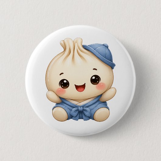 赤ちゃん 男の子 bao ベビー ボタン 缶バッジ (正面)
