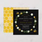 赤ちゃんBeeの性別は？ 招待状 (正面/裏面)