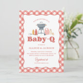 赤ちゃんQ バックヤード BBQ ベビーシャワー 招待状 (スタンド正面)
