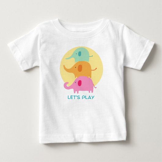 赤ちゃんTシャツで遊ぼう ベビーTシャツ (正面)