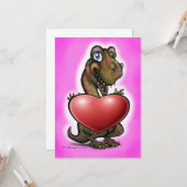 赤ちゃんT-Rex ハートカード カード (正面/裏面インサイチュ)