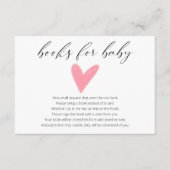 赤ちシンプルゃん用の水彩ピンクハート本 エンクロージャーカード (正面)