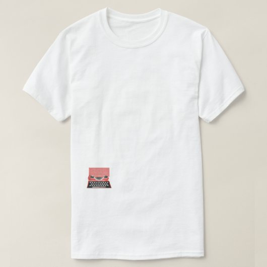 赤でタイプ Tシャツ (デザイン正面)