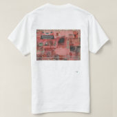 赤でタイプ Tシャツ (デザイン裏面)