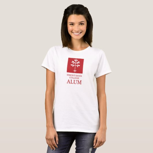 赤でフィット「SRC Alum」ティー Tシャツ (正面フル)