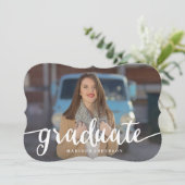 赤で流れる |卒業招待状 招待状 (スタンド正面)