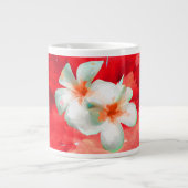 赤で爆発的なフランガピーを搭載したジャンボマグカップ ジャンボコーヒーマグカップ (正面)