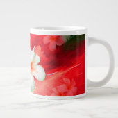 赤で爆発的なフランガピーを搭載したジャンボマグカップ ジャンボコーヒーマグカップ (右)