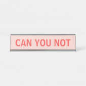 赤で皮肉なタイポグラフィを言わないか デスクネームプレート (正面)