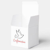 赤で祝いの確認の鳩 フェイバーボックス (オープン)