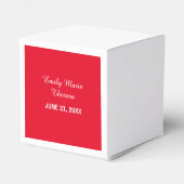 赤で祝いの確認の鳩 フェイバーボックス (裏面サイド)