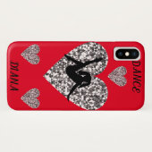 赤でApple iPhone Xケースだけで踊る。 Case-Mate iPhoneケース (裏面(横))