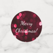 赤とかわいらし緑のメリークリスマス《写真》ぼけ味灯 コンフェッティ (スモール正面)