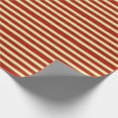 赤とアイボリーのBrocade ラッピングペーパー (角)