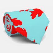 赤とアクアの美しいダマフォーマルスク ネクタイ (ロール)
