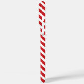 赤とアクアシェブロンとカスタムモノグラム Case-Mate iPhoneケース (裏面 / 左)