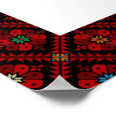 赤とアナ・ダミ・ファラスティーニ縁ど ポスター (角)