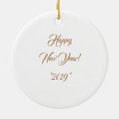 赤とエレガント金ゴールドクリスマスポインセチア セラミックオーナメント (裏面)