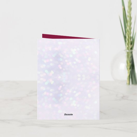 赤とエレガント金ゴールドハートバレンタインデーデザイン 招待状 (裏面)