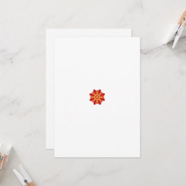 赤とオラを連動させたグラフィックのモチーフ 招待状