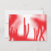 赤とオレンジのはっきりした車を使ったグラフィックデザイン サンキューカード (正面)