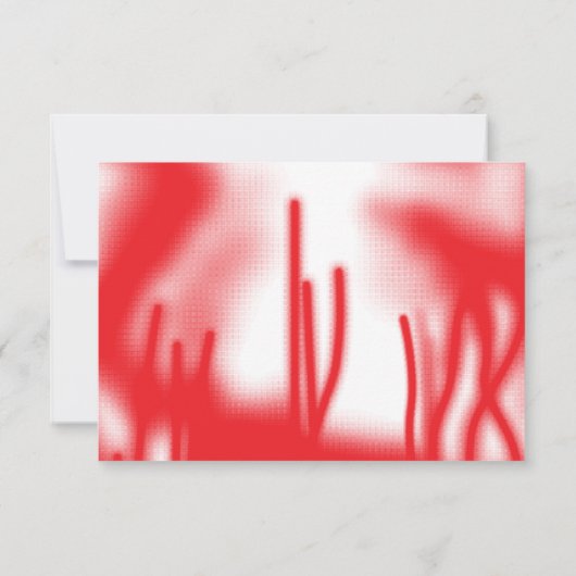 赤とオレンジのはっきりした車を使ったグラフィックデザイン サンキューカード (裏面)