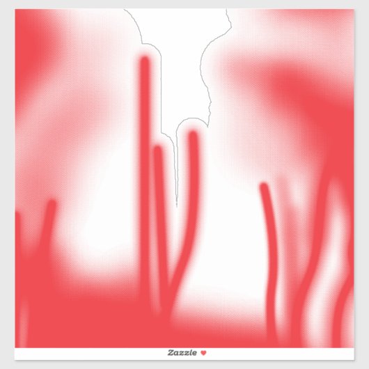 赤とオレンジのはっきりした車を使ったグラフィックデザイン シール (シート)