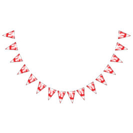 赤とオレンジのはっきりした車を使ったグラフィックデザイン バンティングフラッグ