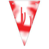 赤とオレンジのはっきりした車を使ったグラフィックデザイン バンティングフラッグ (第3の旗)