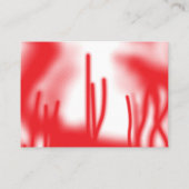 赤とオレンジのはっきりした車を使ったグラフィックデザイン プレイスカード (裏面)