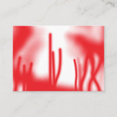 赤とオレンジのはっきりした車を使ったグラフィックデザイン プレイスカード (正面)