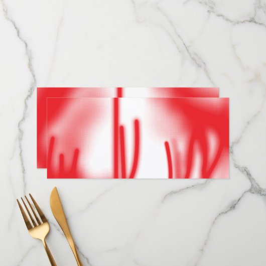 赤とオレンジのはっきりした車を使ったグラフィックデザイン メニュー (正面/裏面インサイチュ)