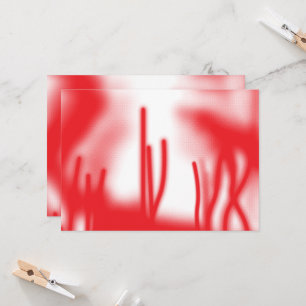 赤とオレンジのはっきりした車を使ったグラフィックデザイン 招待状