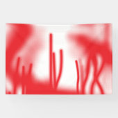 赤とオレンジのはっきりした車を使ったグラフィックデザイン 横断幕 (横)