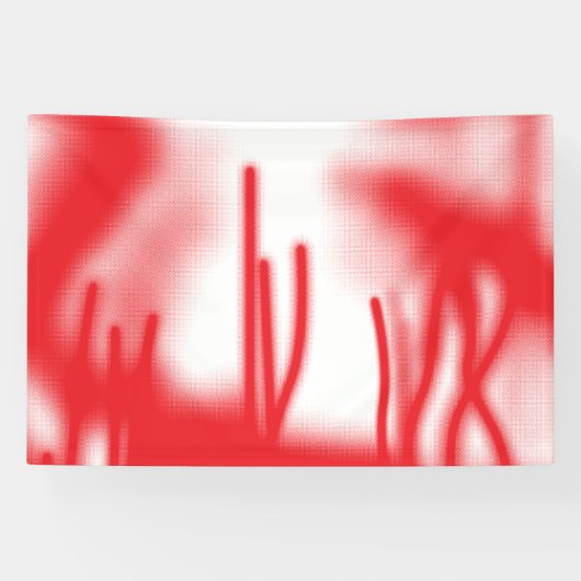 赤とオレンジのはっきりした車を使ったグラフィックデザイン 横断幕 (横)